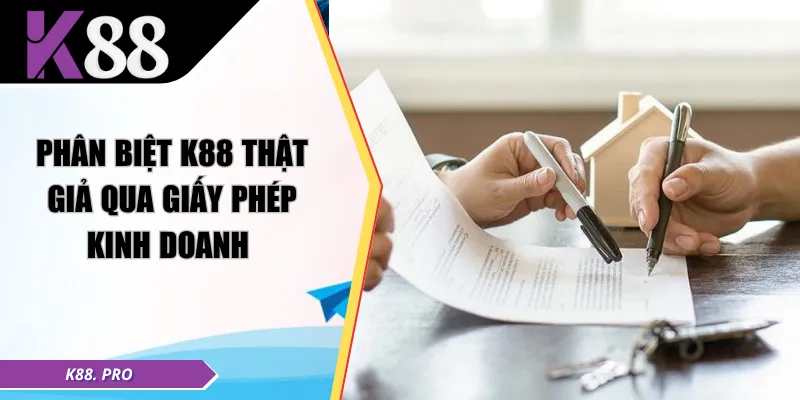 Phân biệt K88 thật giả qua giấy phép kinh doanh 