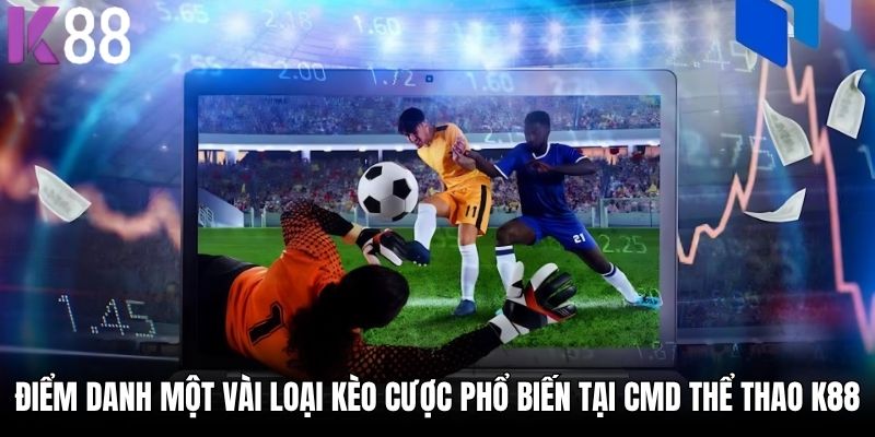 Điểm danh một vài loại kèo cược phổ biến tại CMD Thể Thao K88